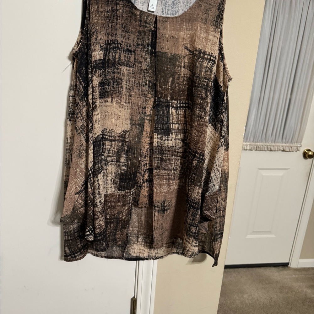 Stylish Black and Brown Women's Top